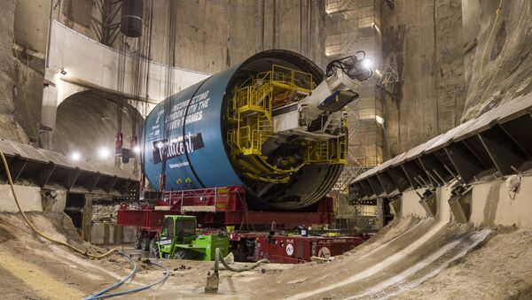One of the giant boring machines which will be used to build the Thames Tideway tunnel - Sputnik International