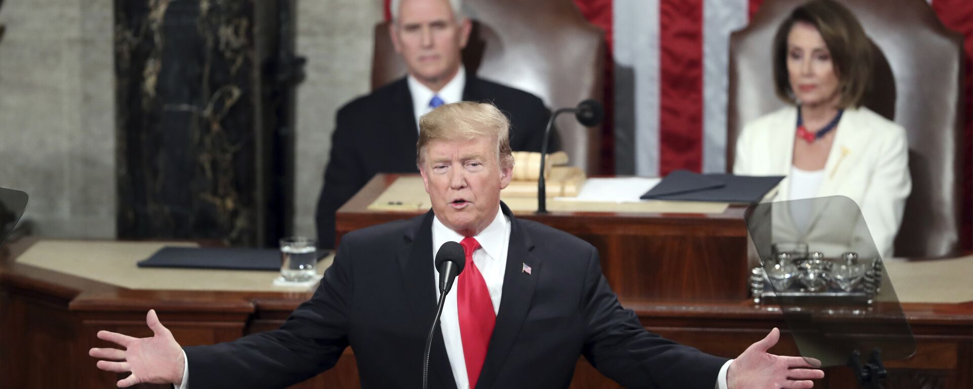 President Donald Trump delivers his State of the Union address to a joint session of Congress on Capitol Hill in Washington - Sputnik International, 1920, 18.12.2019