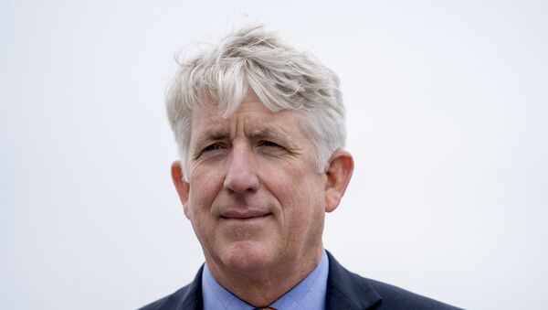 Virginia Attorney General Mark Herring attends a news conference near the White House, Monday, Feb. 26, 2018 in Washington. Eight Democratic Attorneys Generals call for measures to combat gun violence, issues that they have hoped to be able to raise with President Donald Trump. They say they have yet to be included in the conversations with Trump - Sputnik International