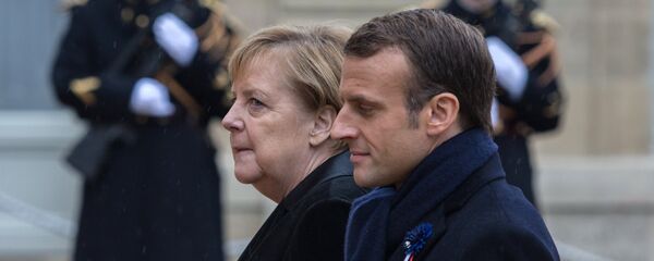 French President Emmanuel Macron and German Chancellor Angela Merkel French President Emmanuel Macron and German Chancellor Angela Merkel - Sputnik International