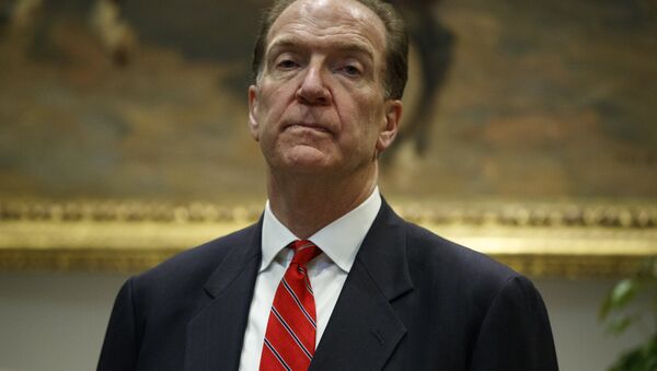 David Malpass, under secretary of the Treasury for international affairs, listens as President Donald Trump announces his nomination to head the World Bank, during an event in the Rosevelt Room of the White House, Wednesday, Feb. 6, 2019, in Washington - Sputnik International
