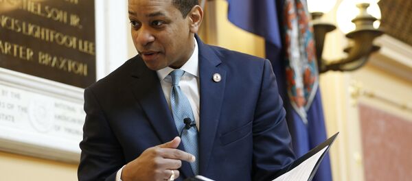 Virginia Lt. Gov Justin Fairfax looks over a briefing book prior to the start of the senate session at the Capitol in Richmond, Va., Thursday, Feb. 7, 2019. A California woman has accused Fairfax of sexually assaulting her 15 years ago. Virginia Lt. Gov Justin Fairfax looks over a briefing book prior to the start of the senate session at the Capitol in Richmond, Va., Thursday, Feb. 7, 2019. A California woman has accused Fairfax of sexually assaulting her 15 years ago. - Sputnik International