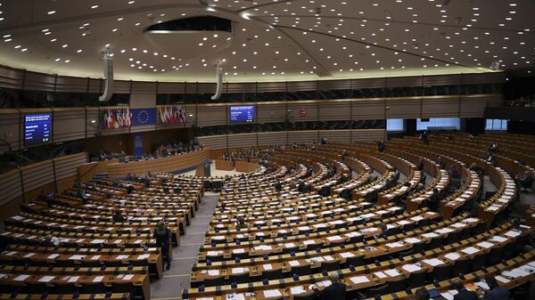 European Parliament members attend a plenary session at the European Parliament in Brussels, Thursday, Jan. 31, 2019 - Sputnik International