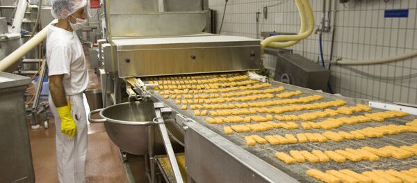 Fish stick production. File photo. - Sputnik International