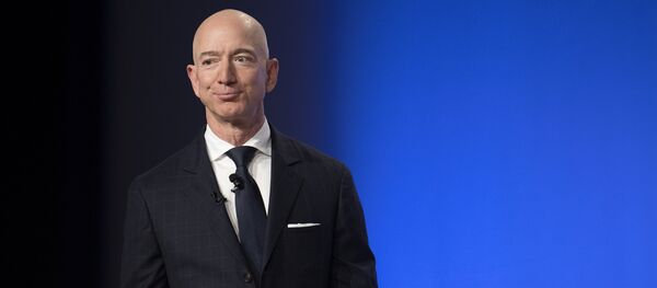 Amazon and Blue Origin founder Jeff Bezos provides the keynote address at the Air Force Association's Annual Air, Space & Cyber Conference in Oxen Hill, MD, on September 19, 2018 Amazon and Blue Origin founder Jeff Bezos provides the keynote address at the Air Force Association's Annual Air, Space & Cyber Conference in Oxen Hill, MD, on September 19, 2018 - Sputnik International