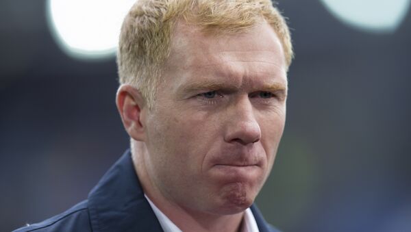 Former Manchester United and England star Paul Scholes, who became manager of Oldham Athletic in February 2019 - Sputnik International