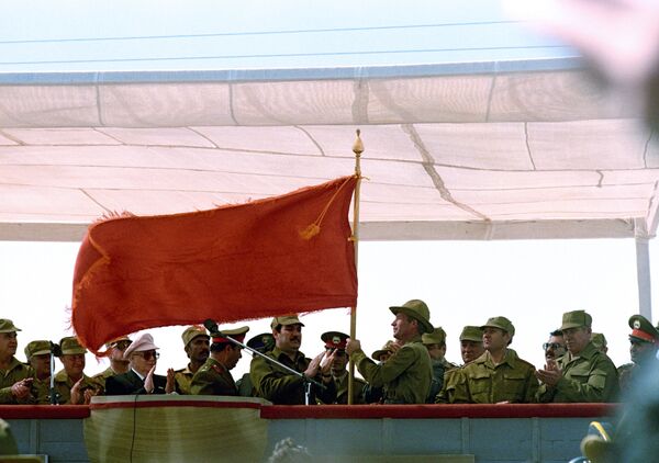 First 6 regiments of the Soviet military contingent withdrawal. Democratic Republic of Afghanistan. - Sputnik International