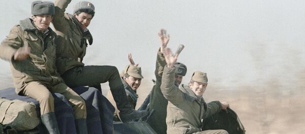 Soviet troops on the way home. 14 February 1989. - Sputnik International
