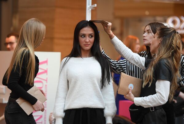 The Open Audition for the Miss Russia 2019 Beauty Contest in Moscow's Afimall City - Sputnik International