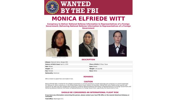 This image provided by the FBI shows the wanted poster for Monica  Witt - Sputnik International
