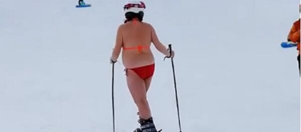 Pregnant skier Pregnant skier - Sputnik International