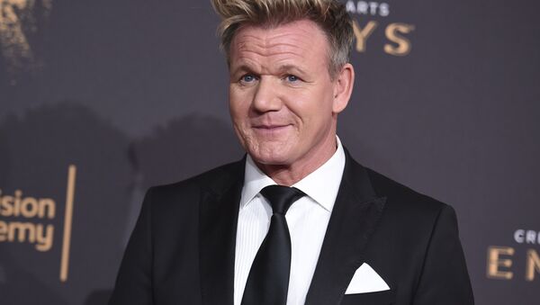 In this Sept. 9, 2017, file photo, Gordon Ramsay arrives at night one of the Creative Arts Emmy Awards at the Microsoft Theater in Los Angeles - Sputnik International