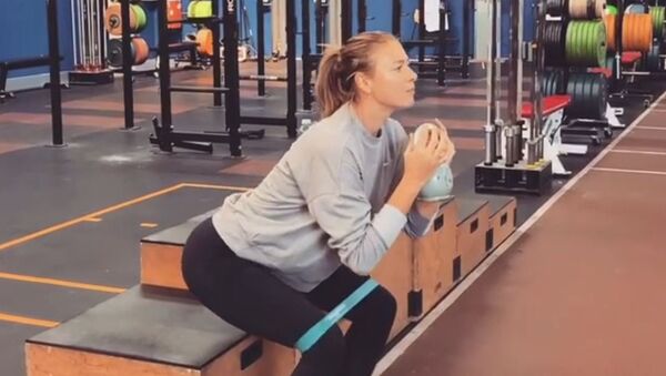 Maria Sharapova Shows Off Her Fitness Training Routine - Sputnik International