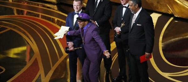 91st Academy Awards - Oscars Show - Hollywood, Los Angeles, California, U.S., February 24, 2019. Charlie Wachtel, David Robinowitz, Kevin Willmott, and Spike Lee accept the Best Adapted Screenplay award for Blackkklansman 91st Academy Awards - Oscars Show - Hollywood, Los Angeles, California, U.S., February 24, 2019. Charlie Wachtel, David Robinowitz, Kevin Willmott, and Spike Lee accept the Best Adapted Screenplay award for Blackkklansman - Sputnik International