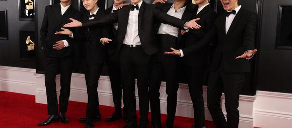 61st Grammy Awards - Arrivals - Los Angeles, California, U.S., February 10, 2019 - BTS - Sputnik International