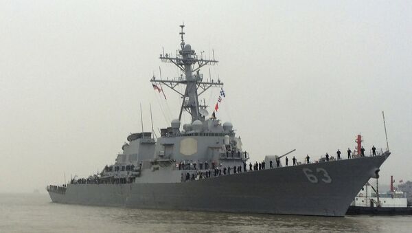 US Navy guided missile destroyer USS Stethem arrives for a scheduled port visit in Shanghai, China - Sputnik International