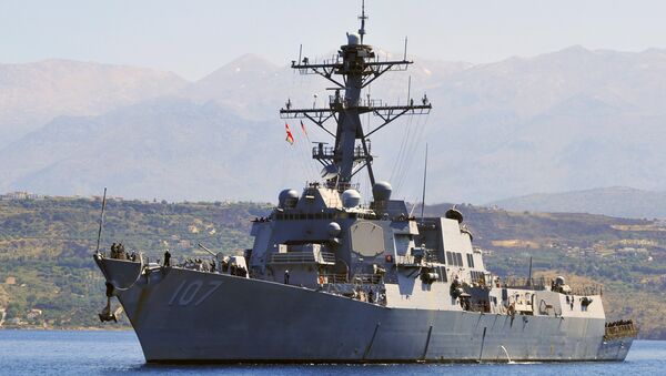 The guided-missile destroyer USS Gravely (DDG 107) arriving (File) - Sputnik International