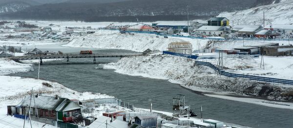 A picture taken on December 12, 2016 shows the town of Kurilsk on the island of Iturup A picture taken on December 12, 2016 shows the town of Kurilsk on the island of Iturup - Sputnik International