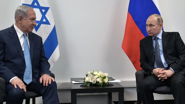 Russian President Vladimir Putin and Israeli Prime Minister Benjamin Netanyahu - Sputnik International