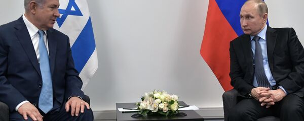 Russian President Vladimir Putin and Israeli Prime Minister Benjamin Netanyahu - Sputnik International