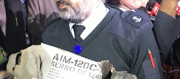 Part of Pakistan's F-16, which was reportedly shot down by Indian troops. File photo Part of Pakistan's F-16, which was reportedly shot down by Indian troops. File photo - Sputnik International