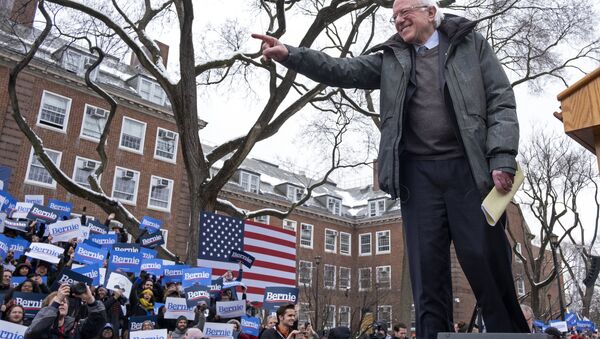 Sen. Bernie Sanders, I-Vt., arrives to the stage as he kicks off his 2020 presidential campaign Saturday, March 2, 2019, in the Brooklyn borough of New York - Sputnik International