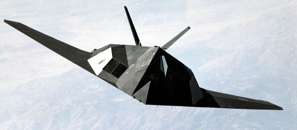F-117 Nighthawk stealth fighter during a mission flight F-117 Nighthawk stealth fighter during a mission flight - Sputnik International