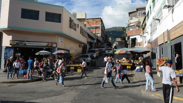 Street in a popular Caracas neighbourhood - Sputnik International