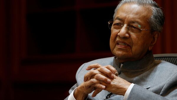 Malaysia's Prime Minister Mahathir Mohamad speaks during an interview with Reuters in Putrajaya, Malaysia June 19, 2018 - Sputnik International