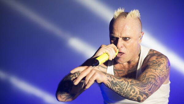 The Prodigy front man Keith Flint performs at a gig in Moscow - Sputnik International