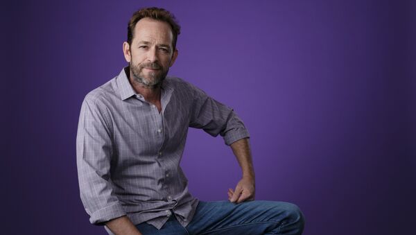 Luke Perry, a cast member in the CW series Riverdale, poses for a portrait during the 2018 Television Critics Association Summer Press Tour, Monday, Aug. 6, 2018, in Beverly Hills, Calif - Sputnik International