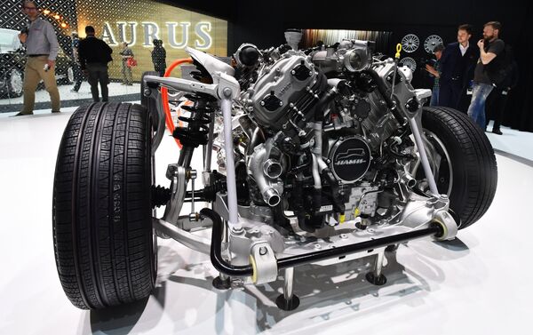 Aurus at the Geneva Motor Show. - Sputnik International