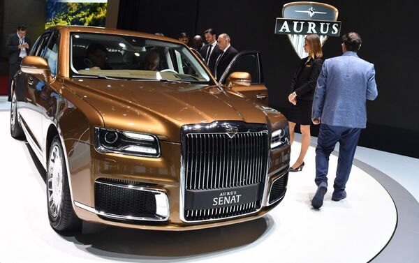 Aurus at the Geneva Motor Show. - Sputnik International