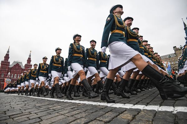 Military Servicemen During General Rehearsal of the Military Parade at Red Square, Moscow - Sputnik International