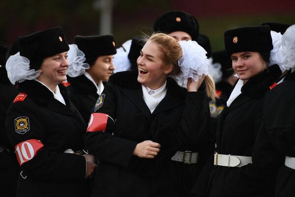 Rehearsal of the Parade Dedicated to  76th Anniversary of the Military Parade Held on 7 November 1941 - Sputnik International