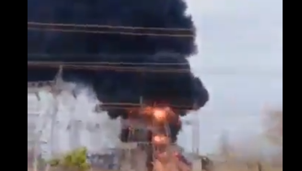 Huge Fire Engulfs Sidor Transforming Substation in Venezuela - Sputnik International