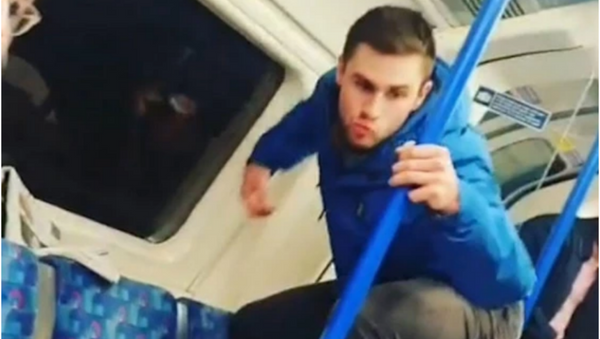 Black London Train Passenger Taunted by Gang Doing Monkey Impressions - Sputnik International