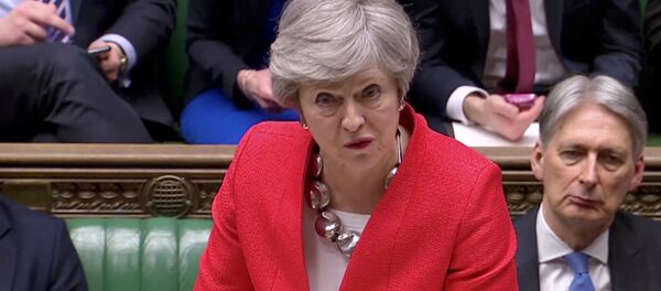Britain's Prime Minister Theresa May speaks in Parliament in London, Britain, March 12, 2019, in this screen grab taken from video Britain's Prime Minister Theresa May speaks in Parliament in London, Britain, March 12, 2019, in this screen grab taken from video - Sputnik International