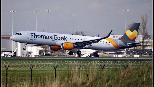 An Airbus A321 aircraft of the Thomas Cook carrier at the Manchester Airport (File photo). - Sputnik International