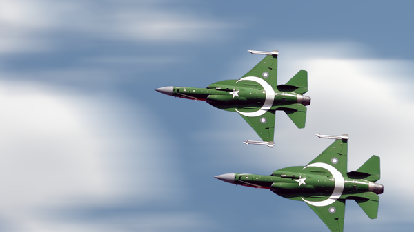 Pakistan's PAK JF-17 Thunder, also called CAC FC-1 Xiaolong or “Fierce Dragon, a lightweight, single-engine, multi-role combat aircraft developed from a joint venture between the Pakistan Aeronautical Complex (PAC) and the Chengdu Aircraft Corporation (CAC) of China. - Sputnik International
