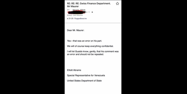 Excerpt from email conversation between 'Maurer' and Abrams. Excerpt from email conversation between 'Maurer' and Abrams. - Sputnik International