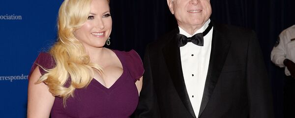 In this May 3, 2014 file photo, Meghan McCain, and Sen. John McCain attend the White House Correspondents' Association Dinner in Washington In this May 3, 2014 file photo, Meghan McCain, and Sen. John McCain attend the White House Correspondents' Association Dinner in Washington - Sputnik International