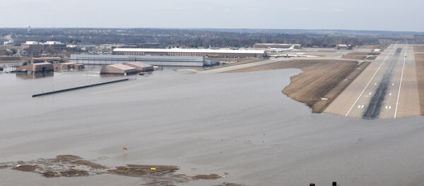 Offutt Air Force Base and the surrounding areas affected by flood waters Offutt Air Force Base and the surrounding areas affected by flood waters - Sputnik International