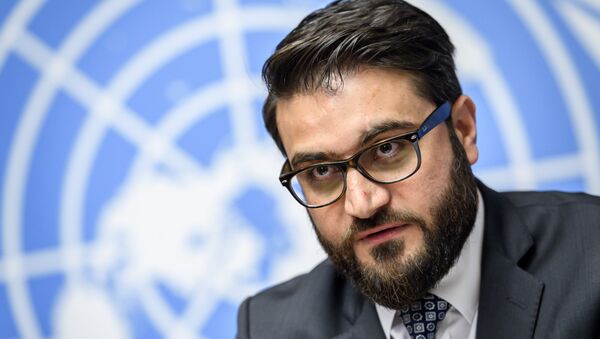 National Security Adviser Hamdullah Mohib attends a press conference closing a two-day United Nations Conference on Afghanistan in Geneva. - Sputnik International