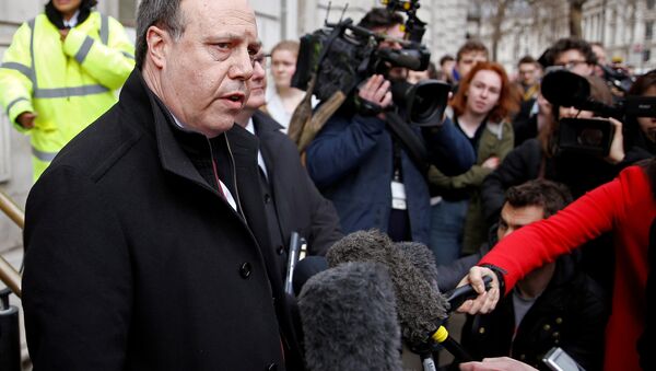FILE PHOTO: Democratic Unionist Party (DUP) deputy leader Nigel Dodds, speaks to the media outside the Cabinet Office, in London - Sputnik International