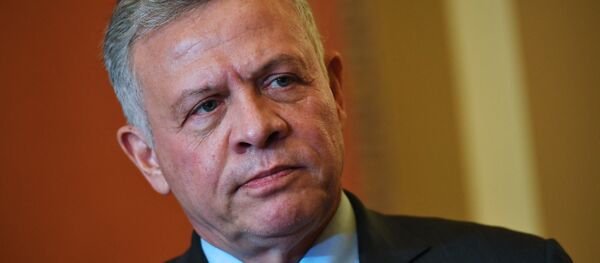 Jordan's King Abdullah II watches as US Speaker of the House Nancy Pelosi speaks ahead of a meeting at the US Capitol in Washington, DC on March 13, 2019 Jordan's King Abdullah II watches as US Speaker of the House Nancy Pelosi speaks ahead of a meeting at the US Capitol in Washington, DC on March 13, 2019 - Sputnik International