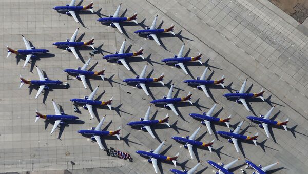 Самолеты Southwest Airlines Boeing 737 MAX в аэропорту в Викторвилле, штат Калифорния - Sputnik International
