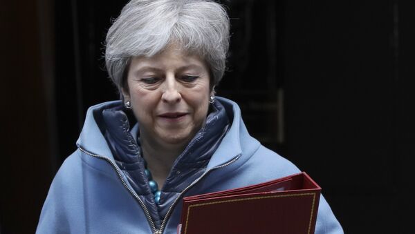 Britain's Prime Minister Theresa May leaves 10 Downing Street in London, Monday, March 25, 2019 - Sputnik International
