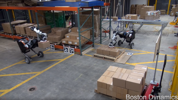Boston Dynamics Latest Robot Reduced to Stacking Boxes - Sputnik International