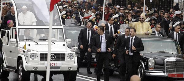 Pope Francis and King Mohammed VI in Rabat, Morocco - Sputnik International